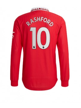 Manchester United Marcus Rashford #10 Heimtrikot 2022-23 Langarm